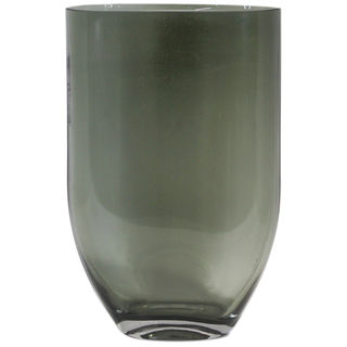 Декаративная ваза из дымчатого стекла 163*75*260